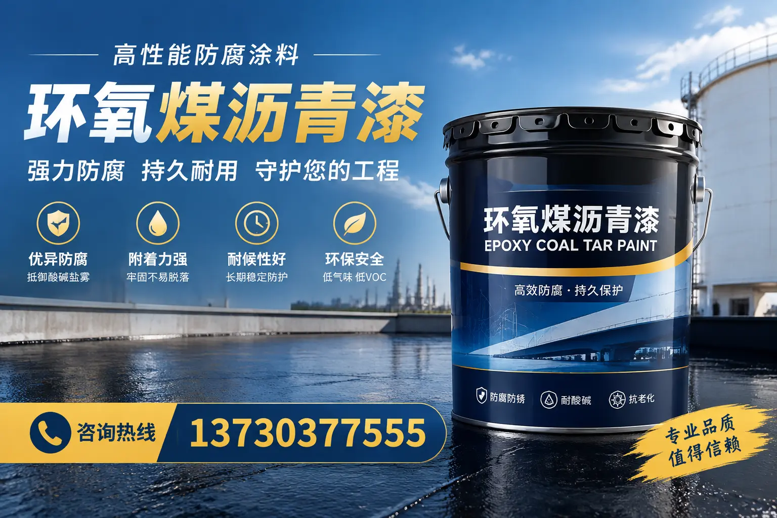 环氧煤沥青漆的耐久性分析，适合江山的使用场景